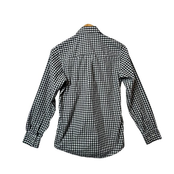 Chef Works Black & White Gingham Long Sleeve Button-Up Shirt S - Picture 5 of 11